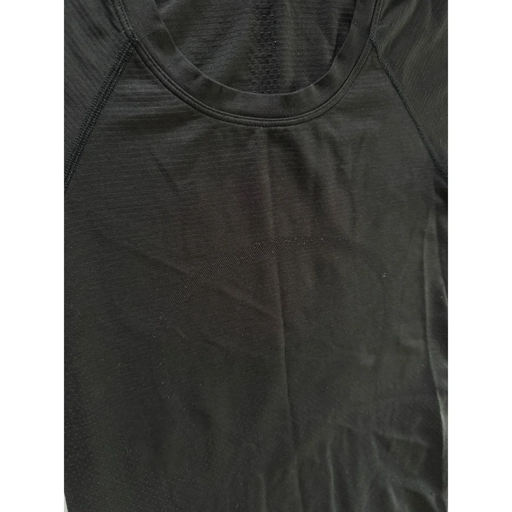 Lululemon Swiftly Tech Short Sleeve 2.0 Shirt Black Crew Neck Activewear Top